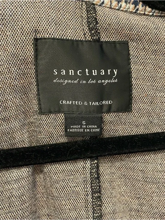 Sanctuary Black & White Knit Houndstooth Blazer - Picture 5 of 5